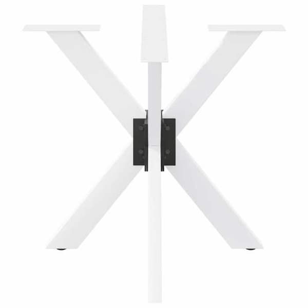 vidaXL Matbordstativ i spindelform, vit, 85 x 85 x (72-73) cm, stål 4013121