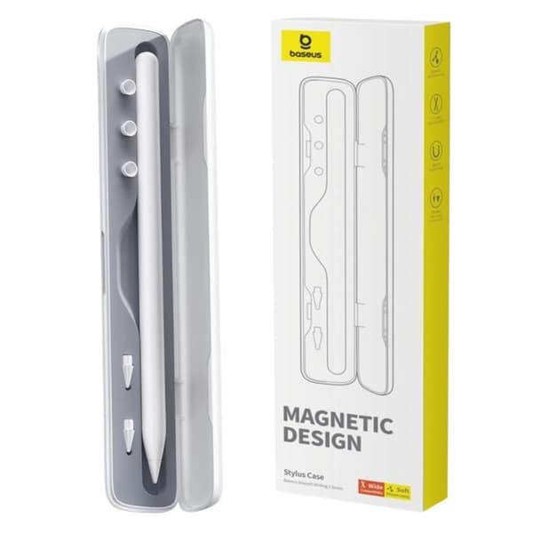 Pennfodral för surfplatta - BASEUS - Smooth Writing 2 - Förvaringssystem - Vit - 2 års garanti