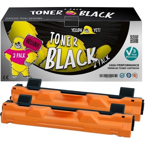2x kompatibla TN-1050 toner för Brother MFC-1810 HL-1110 DCP-1510 MFC-1910W