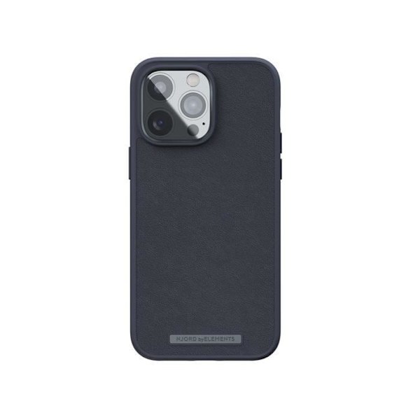 Skal till iPhone 14 Pro Max i äkta läder NJORD Svart - AVIZAR - Stel - Blandad - Vanlig Svart