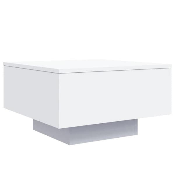 vidaXL Soffbord Vit 55x55x31 cm Konstruerat trä 836567 Vit