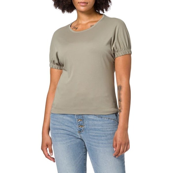 S.oliver T-shirt - 120.10.105.12.130.2064679 - T-shirt, Summer Khaki, 44 kvinnor Kaki M