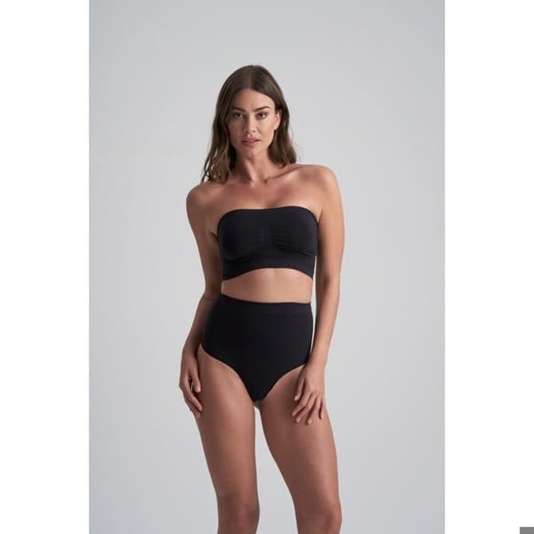 Stringtrosa för kvinnor Bye Bra Soft Touch Seamless - svart svart XL