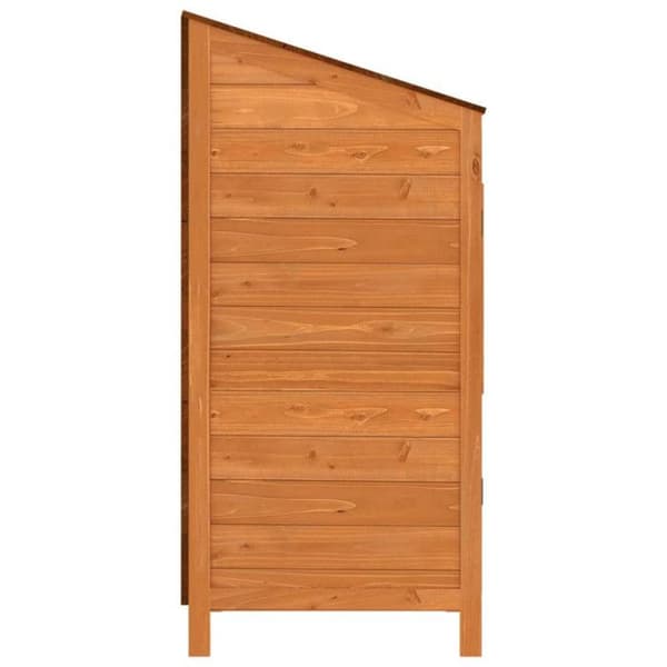 vidaXL Trädgårdsbod Brun 55x52x112 cm Solid granträ 152181 kastanj