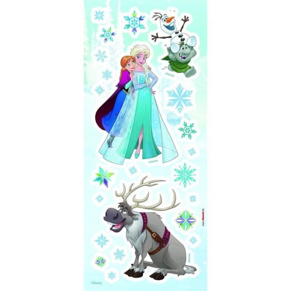 Komar 14803 Disney Frozen Plastic Sticker Deco 33cm x 14cm