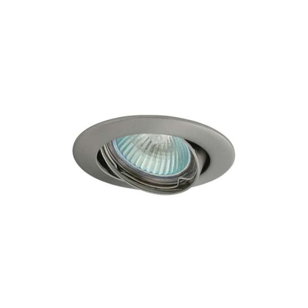 82mm rund justerbar LED-spotlight - Märke - Vit färg - Matt kromfinish Vit