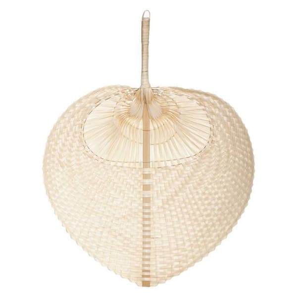 Fläkt "Folk bambu 30x39cm" beige
