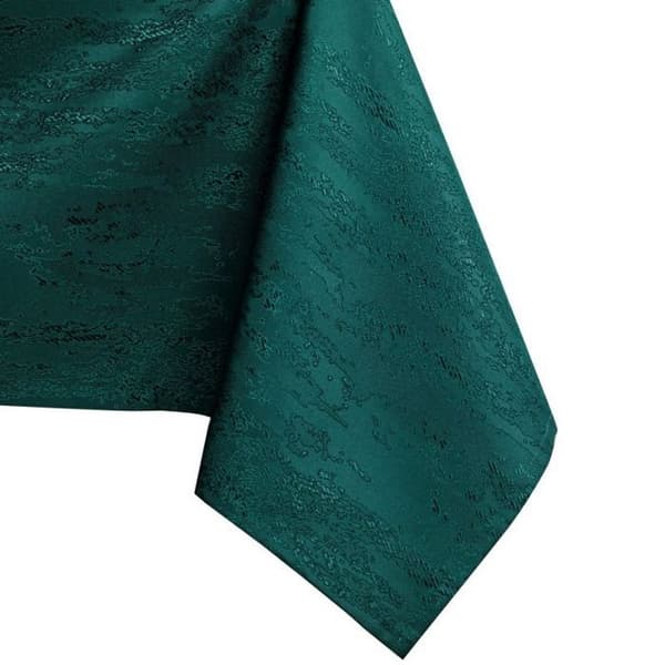 Rektangulär duk Vesta AmeliaHome 150x500 cm - Mörkgrön polyester, fläckavvisande mörkgrå melerad
