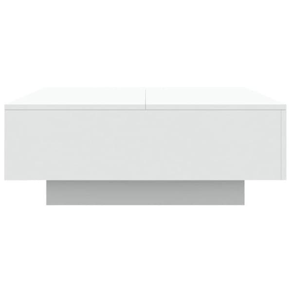 vidaXL Soffbord Vit 80x80x31 cm Konstruerat trä 836581 Vit