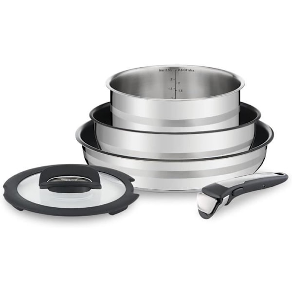 Tefal Ingenio Jamie Oliver L9569032 Kokkärl i rostfritt stål 5-delarsset