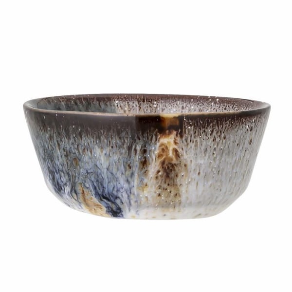 Bloomingville skål - 82046911 - Jules skål, naturlig grå brun blå färg, keramik