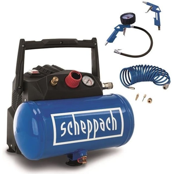 6L kompressor - HC06 - Scheppach Blå