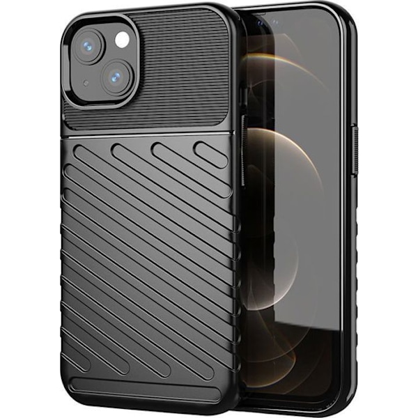 Coque telefon - bumper telefon Hurtel Thunder Case Housse blindée flexibel för iPhone 13 Mini svart
