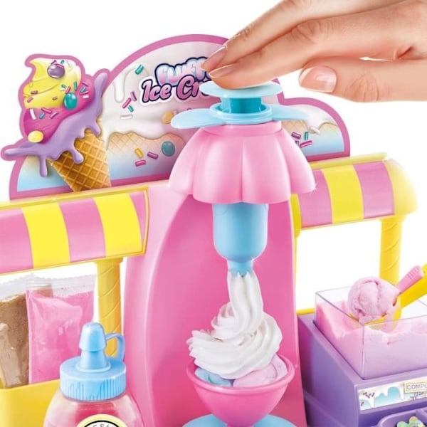 CANAL TOYS - So Slime - Slime factory glass - Slime Fluffy ice cream factory - SSC 180 Flerfärgad