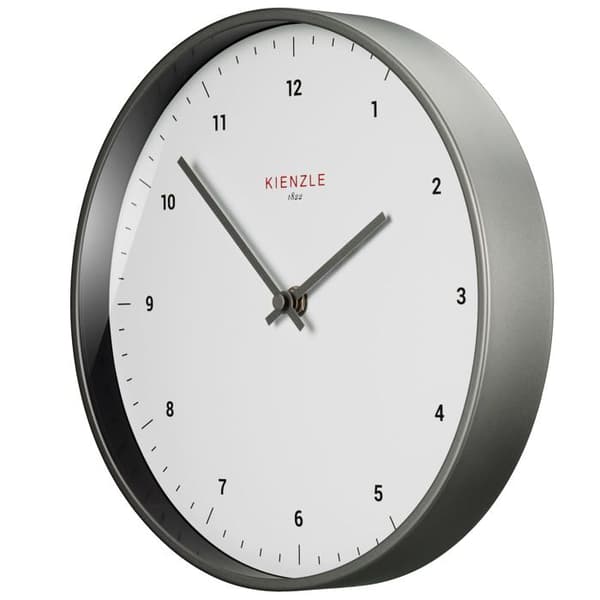 KIENZLE Väggklocka med radio silver/vit