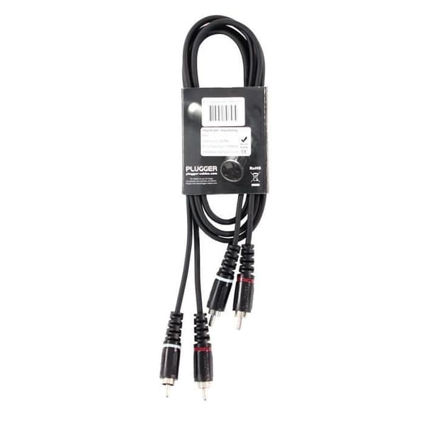 Plugger Kabel Rem RCA Hane - RCA Hane 1.50m Easy Kabel rem Svart