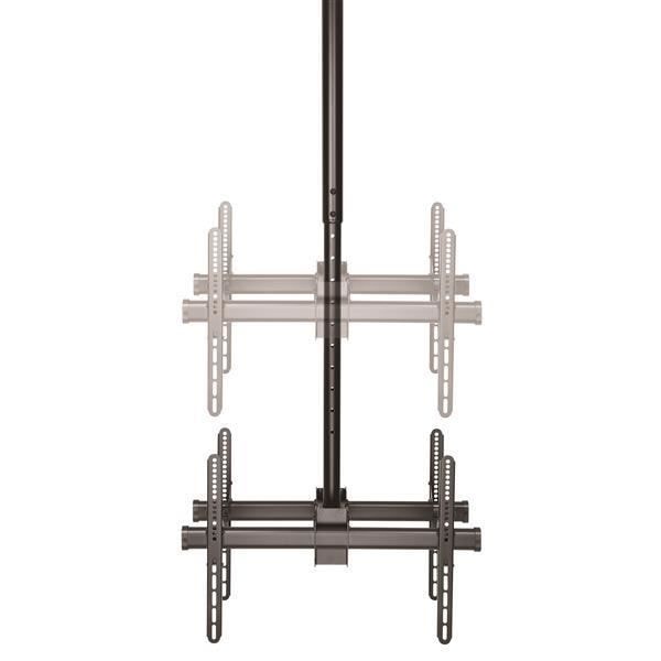 Dubbel takfäste - StarTech.com - FPCEILBTB - För TV-apparater 32" till 75" - Justerbar höjd - Max belastning 45 kg