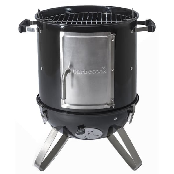 Smoker - BARBECOOK - Oskar S - Emaljerat stål - Varm- och kallrökning Svart
