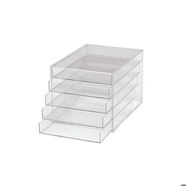 Förvaringslåda - MAUL - 5 lådor - Akryl - Transparent - A4-format Transparent