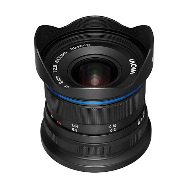 Laowa 9mm f2.8 zero-d objektiv kompatibel med fuji-x Svart