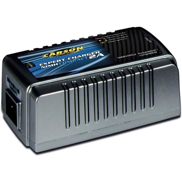 Carson - 500606069 - Expert Compact 2A Lader RC med nätadapter, laddare för NiMH-batterier