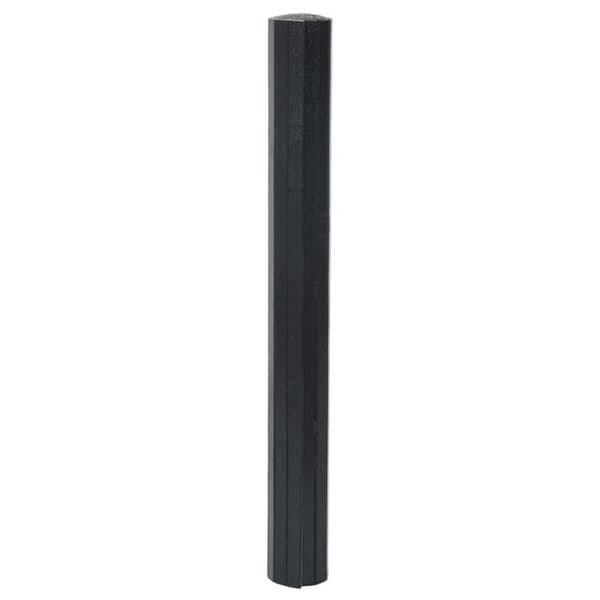 vidaXL Rektangulär matta svart 70x100 cm bambu 376738