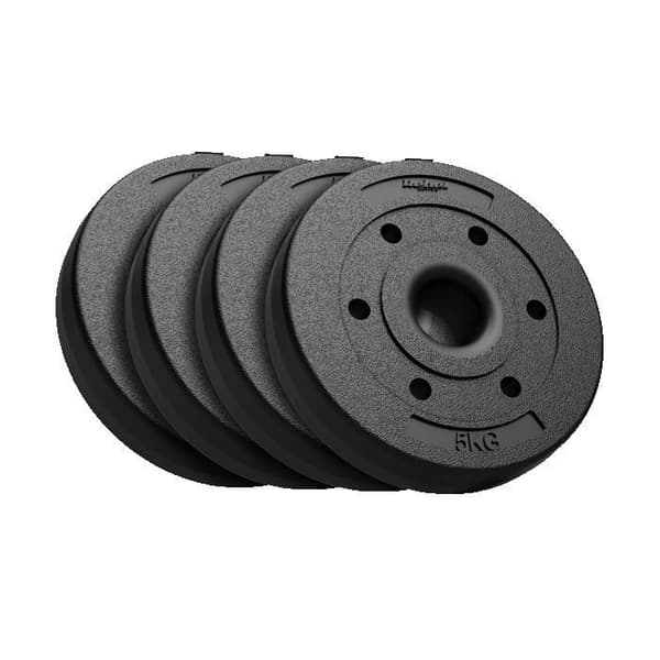Olympiska vikter - REBEL - Rebel - Bituminös - Hål 51 mm - 4x5 kg