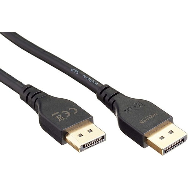 Kabel - Delock integrationsbandkabel DisplayPort 8K 60Hz 1m DP 8K certifierad utan låsfunktion.