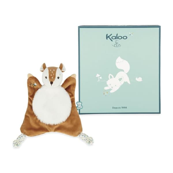 Doudou Carre Faon - Nathan - KALOO - Gosedjur/Doudous - Brun brun