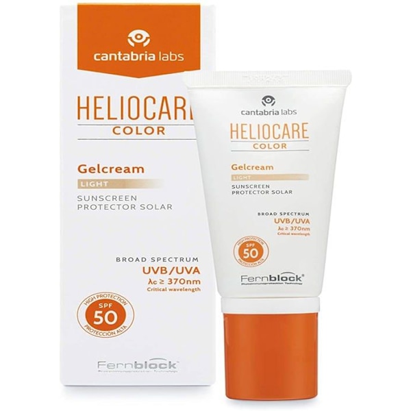 Skydd mot sol för kroppen - solskydd för ansiktet Heliocare Color Gelcream Light Spf50 50ml