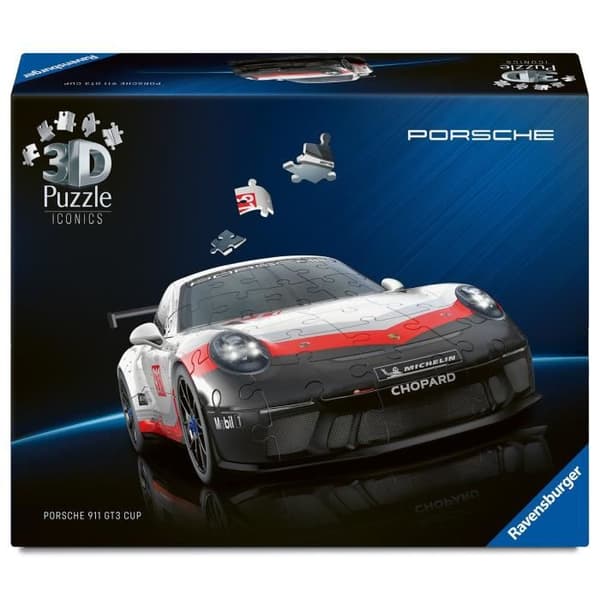 Puzzle 3D Ikoner - Porsche 911 GT3 Cup
