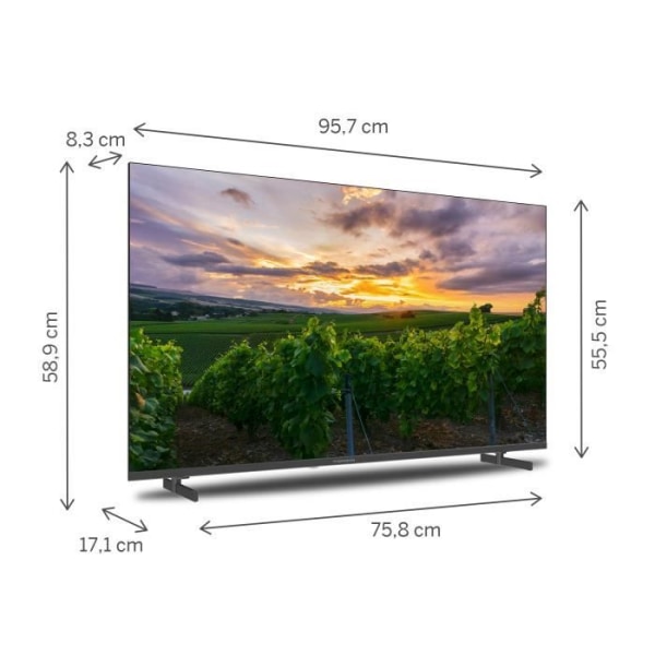 THOMSON 43 tum (109 cm) QLED TV - Smart Android TV