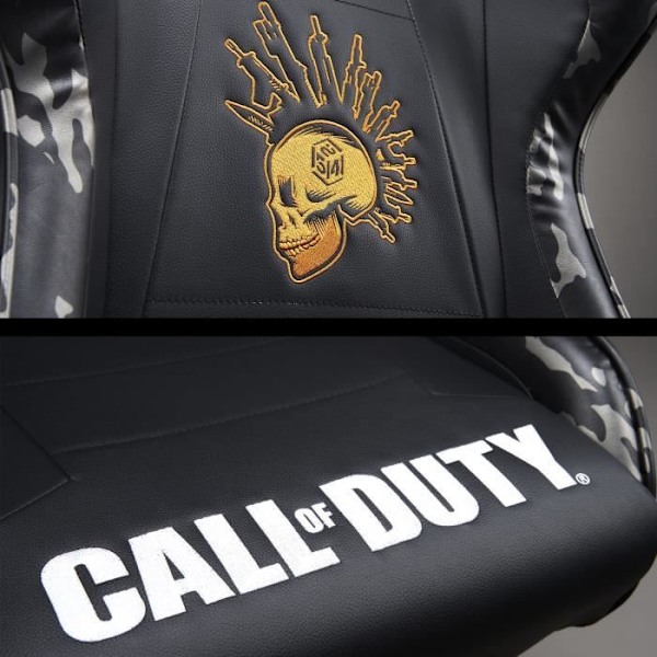 Gaming Seat - SUBSONIC - Call of Duty (COD) - Vuxenmodell - Officiellt licensierad Svart