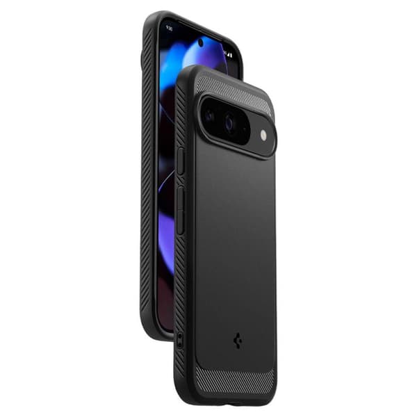 Spigen Rugged Armor – Skal för Google Pixel 9/9 Pro (mattsvart) Svart