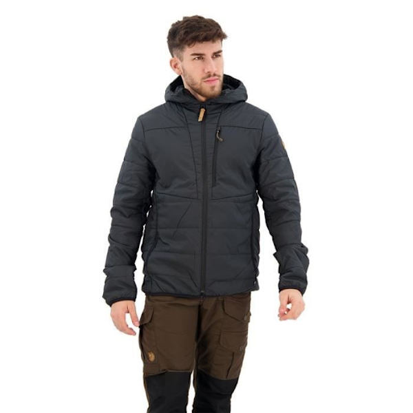 Sportjacka - FJALLRAVEN - Keb Padded Hoodie M - Svart - Andas - Vandring - Långa ärmar Svart S