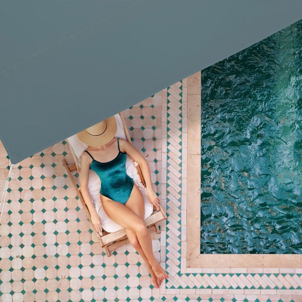 Relaxdays rektangulär solsegel, vattentät, UV-skyddande, fästen, terass, balkong, 2x3 m, grå Grå