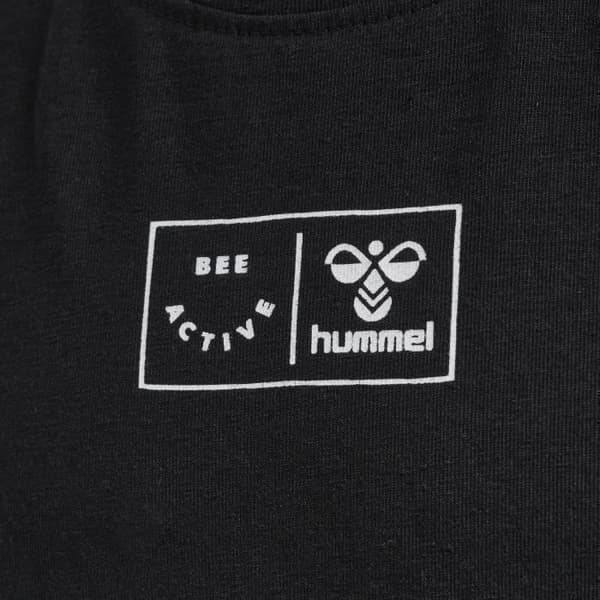 Hummel Klänning flicka Caroline – svart jersey, 95% bomull 5% elastan Svart Fyra år