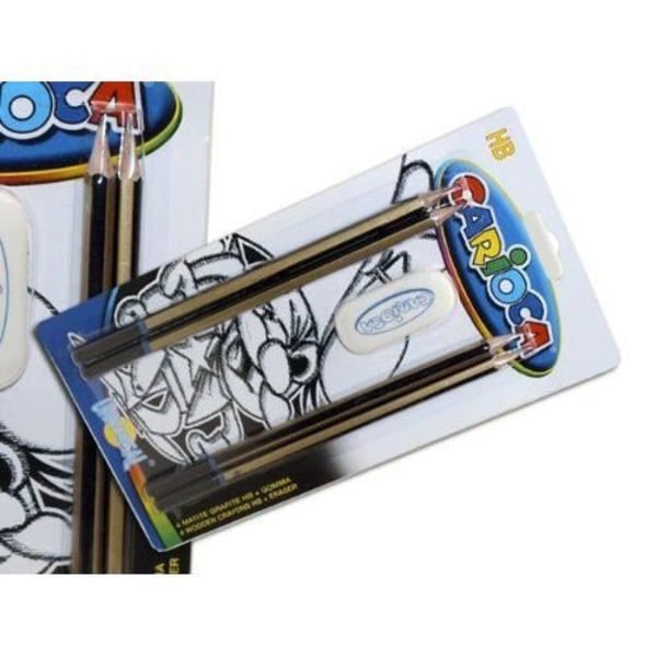 Carioca – Blisterförpackning med 4 grafitpennor med sudd (a30801004)