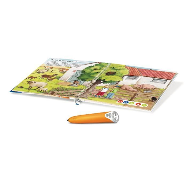 tiptoi® - Komplett interaktiv läsarbox + Bilderbok På gården - Ravensburger - Pedagogiskt elektroniskt spel - Från 3 år Flerfärgad
