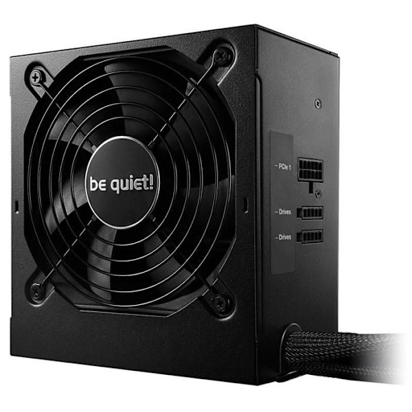 Strömförsörjning - var tyst! - SYSTEM POWER 9 - 400W - 4 PCIe-kontakter - 120 mm fläkt