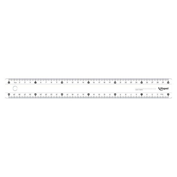 Mapad linjal, Essentials 146 med skyddsfodral 30 cm - M146119