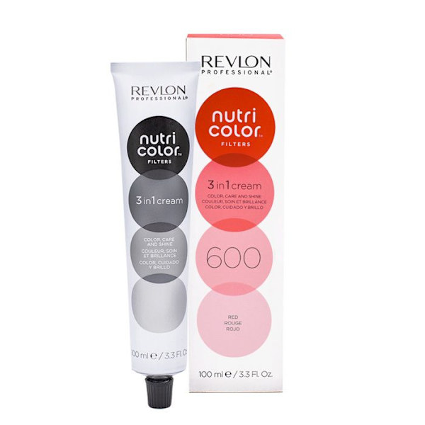 Crème Soin 3en1 - Revlon - Nutri Color Filters 600/Röd - 100 ml - Röd - Utan ammoniak Röd