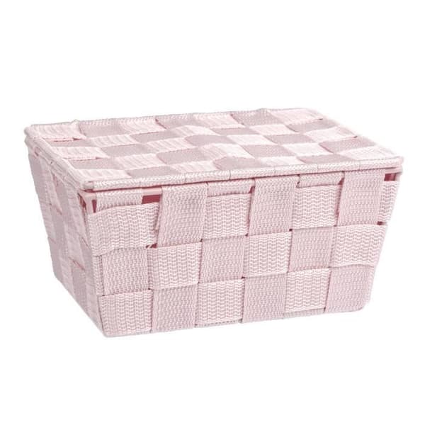 Förvaringskorg - WENKO - Adria - Polypropen - 19x14x10 cm - Rosa Ros