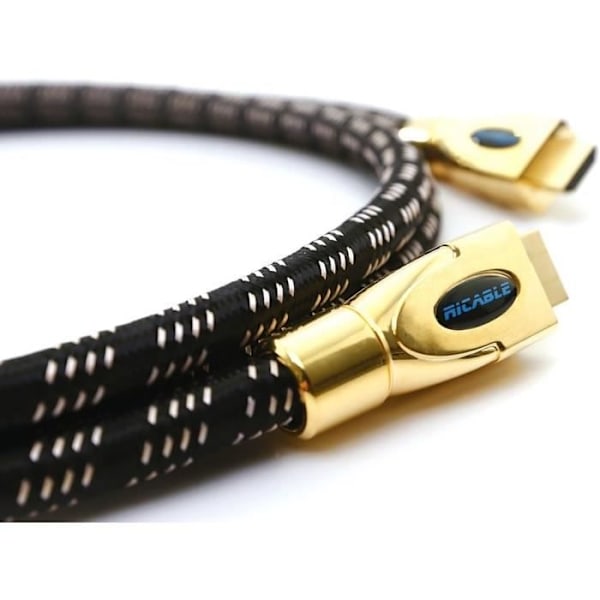 Câble HDMI Ricable B1 Hi-End 1m - Ultra HD 4K HDR Bandbredd 27 Gbps