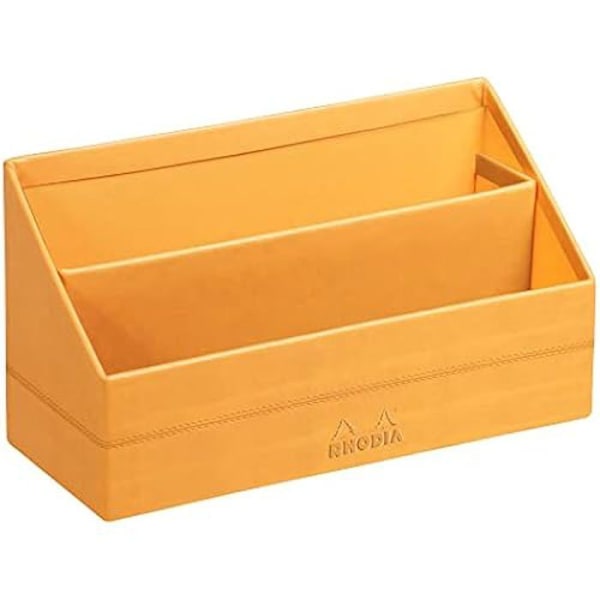Porte-Courrier - RHODIA - 118840C - Syntetläder Orange - 25 x 10 x 14 cm - 2 Fack orange