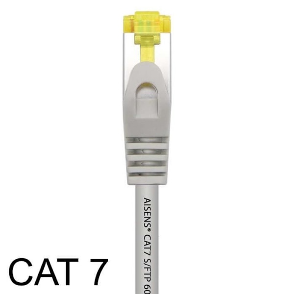 OCIODUAL Aisens RJ45 Ethernet-kabel 3m Kat.7 600Mhz LSZH SFTP PIMF LAN Lokal nätverksladd Grå för PC Laptop PS5 A146-0336