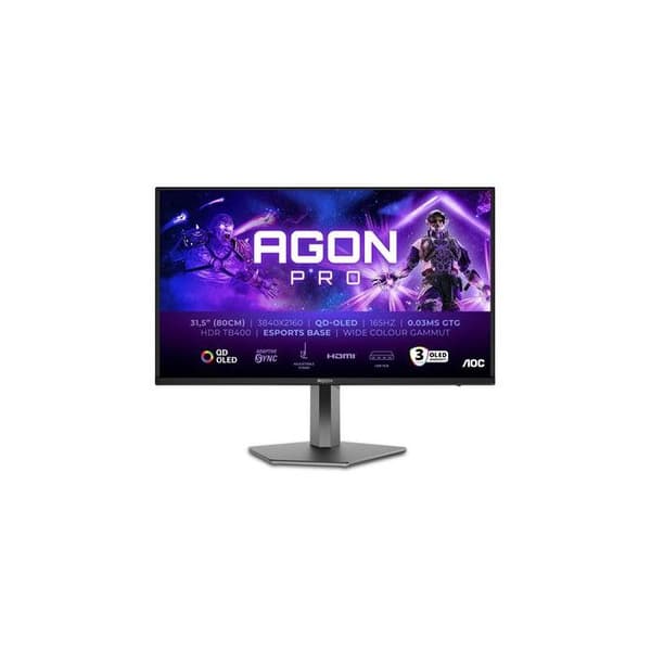 Aoc 32" 165 Hz 4K UHD Spelskärm Mörkgrå