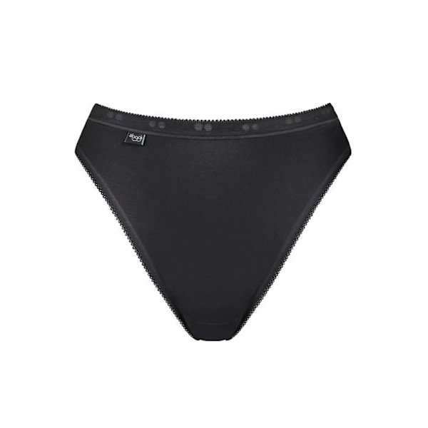 Culotte damer - Sloggi - Basic+Tai - Behagelig - Lavt liv - Myk bomull svart 50