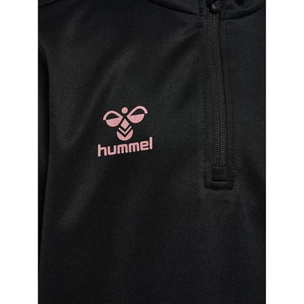 Träningsöverdel barn Hummel Shimmer - svart/bröllopsros svart/bröllopsros 8 år
