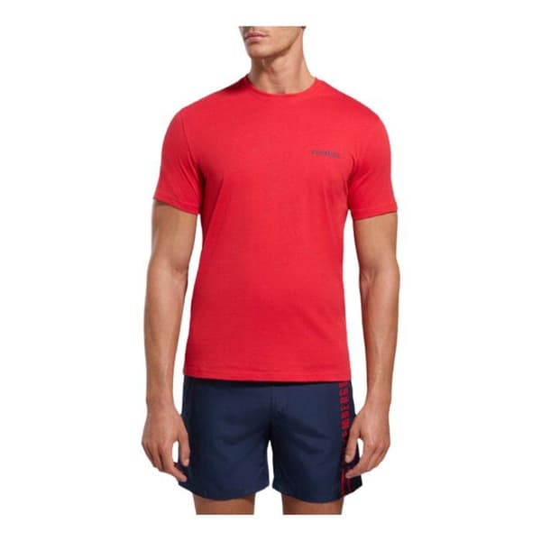 T-shirt 100% bomull tryck bak - Bikkembergs. Röd M